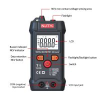 (100 ดีมาก) NJTY Digital Multimeter Esr Meter Testers ยานยนต์ไฟฟ้า Dmm ทรานซิสเตอร์ Peak Tester Meter Capacitance Meter