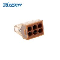 【DT】 hot  100Pcs 773-606 Push-in Connector Fast Connectionr Electrical Wire Plug Quick 4mm2 6-Conducto Junction Boxes 773 Terminal Blocks