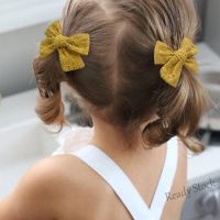 【Ready Stock】 ₪ C18 2Pcs Cute Girls Bow Hairpin Fashion Hair Accessories for Kids