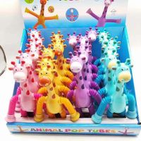 【CC】◆  Pop Tube Sensory Fidget Stretch Stress for Kid Adult Birthday Education