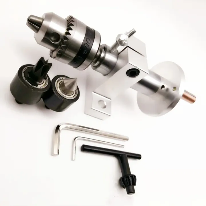 DIY Multifunctional Lathe Drilling Tailstock Live Center Head With Claw