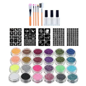 New Style Glitter Tattoo Set For Body Art Party Supplies Temporary