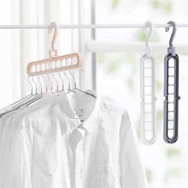 Multi-hole Plastic Hangers, Foldable Heavy Duty Clothes Hanger