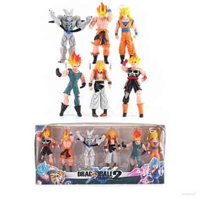 6pcs Dragon Ball Super Universe Action Figure Super Saiyan Son Goku Vegeta Model Dolls Toys For Kids Gifts