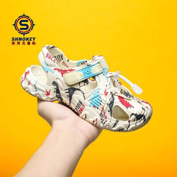 hot-sale-snook-childrens-baotou-sandals-2023-summer-new-boys-and-girls-soft-bottom-non-slip-sports-hollow-beach-shoes