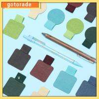 GOTORADE 4PCS มีประโยชน์ แบบพกพา สะดวก ที่ใส่ปากกาแบบมีกาวในตัว สมุดบันทึก วงยืดหยุ่น คลิปปากกาหนัง