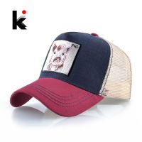 【KFAS Clothing Store】 Snapback หมวกเบสบอลสำหรับผู้ชายและผู้หญิงกลางแจ้งตาข่าย Visor หมวก U Nisex ฮิปฮอป T Rucker กระดูก C Asquette กับหมูเย็บปักถักร้อยแพทช์