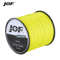 JOF สายการประมง PE 300เมตร 8 STrand สานถัก Multifilament เชือกตกปลามุมกว้างถักเทคโนโลยี20-100LB