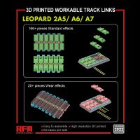 [Ryefield Model] RFM RM-2022 1/35 LEOPARD 2A5/A6/A7 3D Printed Workable Track Links