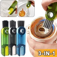 3 IN 1 Bottle Gap Brush Cleaner Multifunctional U-shaped Rotatable Cup Mouth Groove Gap Cleaning Brush For Kitchen Accessories Cleaning Tools