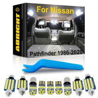 ภายในรถ LED สำหรับ Nissan Pathfinder R52 R51 R50 WD21 1986 1990 1992 1998 1999 2000 2003 2008 2014 2015 2020 Canbus โคมไฟ