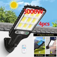 Outdoor Led Solar Light 3000W Solar Lamps Waterproof Motion Sensor Sunlight With 3 Light Modes For Garden Patio Path Yard