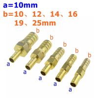 ข้อต่อเชื่อมอุปกรณ์ข้อต่อท่อทองเหลืองแบบข้อต่อ4 6 8 10 12 14 16 19 25มม. ข้อต่อลมท่อระบายน้ำอากาศอะแดปเตอร์ท่อประปา