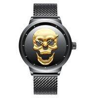 2021 Cool Skull Men Brand Luxury Quartz Milanese richard Watch Band Waterproof Retro Fashion Gold Black Clock For Boy