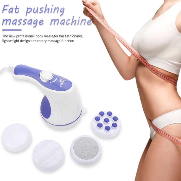 Body massager Weight Loss Fat Burning With 5 Headers Relax Spin Tone  Slimming Lose Weight Burn Fat Full Body Massage Device