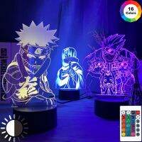 3716 Colors 3D LED Night Light Cartoon Akatsuki Kakashi Hatake Kids Bedroom Nightlight Uchiha Lamp Child Xmas Gift Room Decor