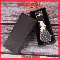 Gangke 1PC กล่องนาฬิกาหนังเครื่องประดับนาฬิกาข้อมือแสดงกล่องเก็บของ Organizer Case Gift