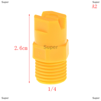 Super พลาสติก VEE Jet FLAT Fan Spray nozzle 1/8 "1/4" 3/8 "1/2" ทำความสะอาดอุตสาหกรรม