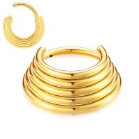 VOJO 16G HOOP Hinged Septum Clicker Ring Daith Earrings 316L Stainless Steel Hypoallergenic Piercing Jewelry Body jewellery