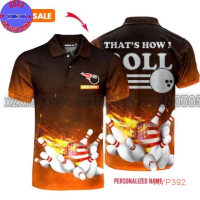 Bowling Love Sport polo 2023 shirt Shirt For Men&amp;women PL1045 (private chat free custom name&amp;logo) New polo shirt