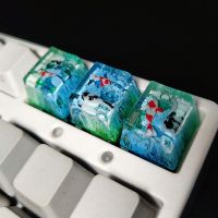 （Miss qis keycap）1ชิ้น SceneryBackspace เรซิ่นปุ่มกดปุ่มกดปุ่มกด