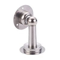 Stainless Steel Magnetic Door Stopper Sticker Toilet Glass Hidden Door Holders Catch Floor Nail-free Doorstop home Door Hardware Door Hardware Locks