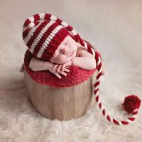 【cw】 Baby Hat Newborn Photography Props KnitTailsHat Crochet infant Hats Baby photo shoot props Accessories