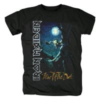 Maiden Heavy Metal Tshirt Black Tees Rock Skull T Mens New Tee