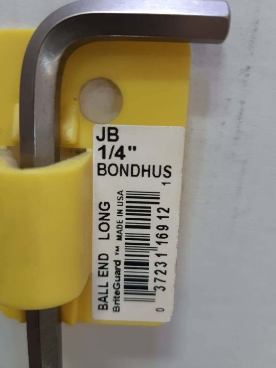 bonhus-ball-hex-wrench-1-4-ประแจหกเลี่ยมแบบเป็นหุน-หัวบอล-ขนาด-1-4-นิ้ว-ความยาว-133-มิล-made-in-usa-จากตัวแทนอย่างเป็นทางการ