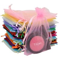 【CW】✗  7x9 9x12 10x15 13x18cm 50 Pieces 19 Colors Jewelry Wedding Organza Display Pouches 5Z