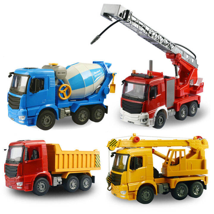 Large remote control cement mixer, concrete truck, dump truck, tank car