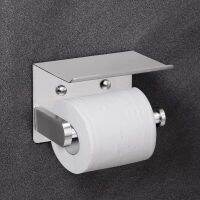 Space Aluminum Toilet Paper Holder with Phone Shelf Bathroom Tissue Holder Toilet Paper Roll Holder Rack Bathroom Oragnaizer Toilet Roll Holders