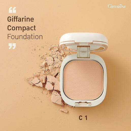 ส่งฟรี-แป้งพัฟ-แป้งพัฟกิฟฟารีน-แป้งผสมรองพื้น-giffarine-compact-foundation