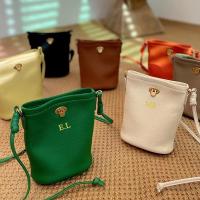 hot【DT】☜₪  Custom Letters Fashion Crossbody Leather Cell Purse Soft Shoulder Messenger