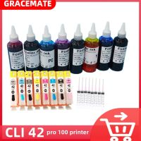 CLI42ว่างเปล่าเติมได้ตลับหมึกตลับหมึก Cli 42ใช้ได้กับแคนนอน8หมึกสี PIXMA Pro 100 Pixma Pro 100