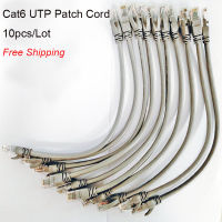 Free Shipping 10pcsLot 0.5ft 0.65FT 1FT CAT6 UTP Round Cable Ethernet Cables Network Wire Cable RJ45 Patch Cord Black Lan Cable