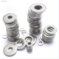 ☼ 50PCS M1.6 M2 M2.5 M3 M3.5 M4 M5 M6 M8 M10 304 Gasket Stainless Steel Washer Thickened Flat Washer Metal Washer Flat Metal