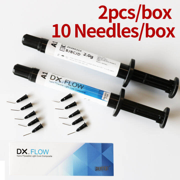 2pcs Composite Material Composite Flowable Resin（Medium Flow） 2g/pcs