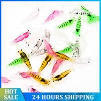 【hot】☁ 2 Pcs Fishing Lifelike Shrimp Soft Bait Silicone Artificial Crayfish Baits Lures With