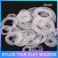 ﺴ✢ White Plastic Nylon Washer M2.5 M3 M4 M5 M6 M8 M10 M12 Plane Spacer Insulation Seals Gasket Ring Ultra-thin Soft Plastic Washer