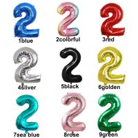 【DT】hot！ 2 Number Balloons Digit Globe Figure Birthday Big Large 32 inch Colorful