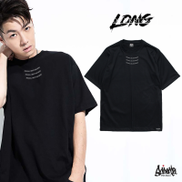 ? 12.12 SALE ? ® Oversize Long รุ่น Neck Social สีดำ ( สกรีนนูน ) M L / OL