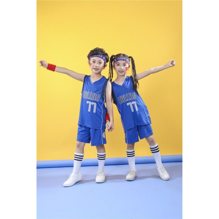 nba-dallas-mavericks-no-77-luka-don-i-jersey-kids-basketball-clothing-suits