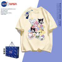 ✉♛ NASA Jointฤดูร้อนSlimming TOPผู้หญิงผ้าฝ้ายหลวมAmerican Oversizeคู่เสื้อยืดสไตล์Ins