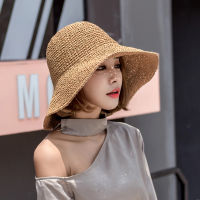 [hot]Fashion Lady Straw Hat Women Summer Sun Visor Sunhat Panama Boater Floppy Bucket Cap Female Woman Summer Hat Straw Beach 【hot】