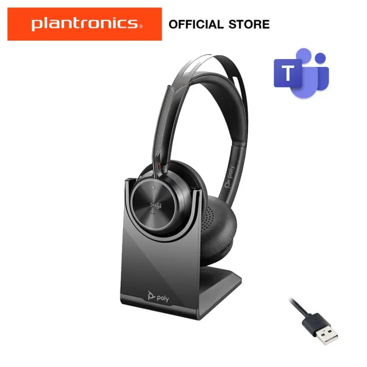 Poly Voyager Focus 2 Uc Usb A Charge Stand Wireless Headset Microsoft Certified Th 1326