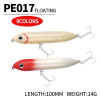 ❄✙⊙ 1 Pcs 100mm 14g Pencil Fishing spook lures Floating Artificial Bait Hard Plastic Swimbait pike Bass Trout Lures Fishing PE017