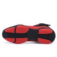 New Speed Mens Boxing Training Boot Black Red Wrestling Shoes High-quality Breathable Fighting Weightlifting Sneakers 35-47