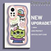 Chenyyka เคสสำหรับ12i Infinix Note เคสแฟชั่น2022ลายสัตว์ประหลาดต่างดาวสีสันสดใสน่ารักขอบคลื่นครีม เคสมือถือกันกระแทกแบบใสนิ่ม เคสโปร่งใสลายกล้องถ่ายรูปเก๋ไก๋ปลอกป้องกันซิลิโคนเรียบ