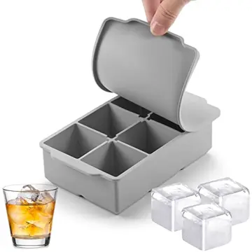 24/36 Ice Trays With Lids Stackable Silicone Ice Trays For Easy Release  Cute Rubber Ice Ball Maker For Cocktails Whiskey Freezer